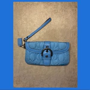 Coach Wristlet | Sky Blue | GUC